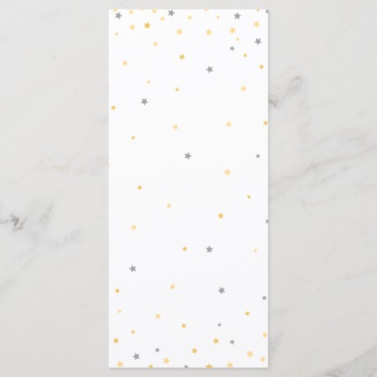 Twinkle Little Star Party / Menu douche (Dos)