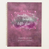 Twinkle Little Star | Roze Mint Green Zwangerschap Planner (Voorkant)