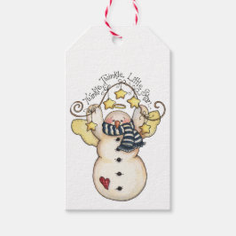 Twinkle Little Star Snowman Angel Gift Labels Cadeaulabel