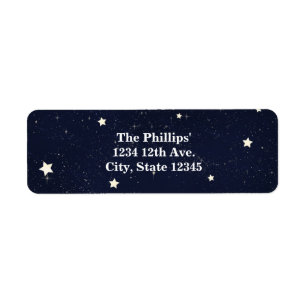 Twinkle Little Star Starry Sky Baby shower Etiket