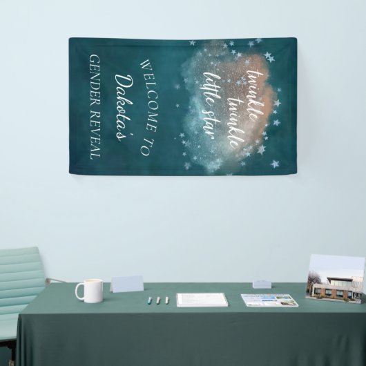 Twinkle Little Star | Turquoise Groen en Taupe Bru Spandoek (Beurs)