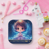 Twinkle Little Starry Prinses Meisje Verjaardag Papieren Bordje (Feest)