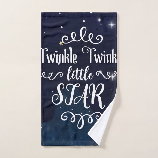 Twinkle Nest Star Celestial Starry Whimsical Sky Bad Handdoek (Handdoek)