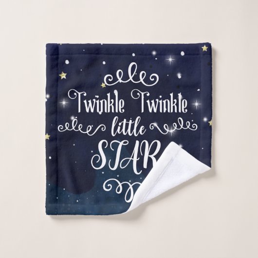 Twinkle Nest Star Celestial Starry Whimsical Sky Bad Handdoek (Wasdoekje)