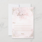 Twinkle petit Rose étoile Merci douche or (Devant)