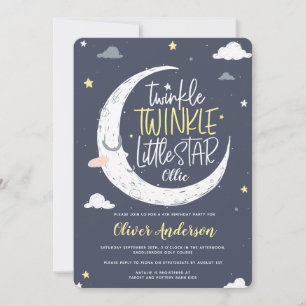 Twinkle, petit star invitation de fête d'anniversa