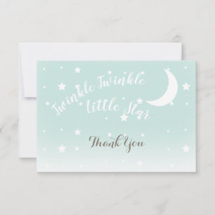 Twinkle petite étoile ment merci cartes de notes