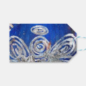 Twinkle Silver Angel Holiday Gepersonaliseerd Gift Cadeaulabel (Voorkant (Horizontaal))