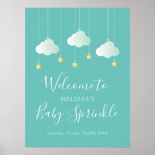 Twinkle Sprinkle Baby shower / Sprinkle Welcome Poster (Voorkant)