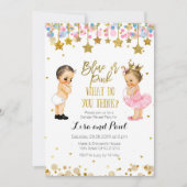 Twinkle Star Blue of Pink Gender onthullen Kaart (Voorkant)