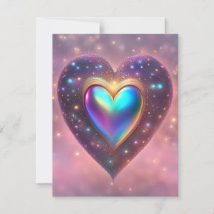 Twinkle Star Heart Feestdagenkaart