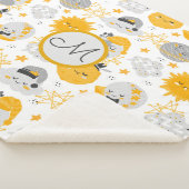 Twinkle Star | Monogram Sherpa Blanket Deken (3/4)
