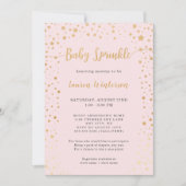 Twinkle Stars Baby Sprinkl invitation (Devant)