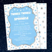 Twinkle Stars Baby Sprinkle Boy Uitnodigingen