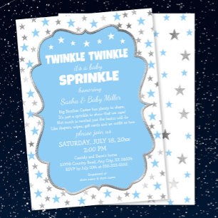 Twinkle Stars Baby Sprinkle Kaart