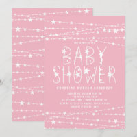 Twinkle Stars Girl Baby shower