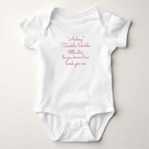 Twinkle sterren baby-koetskostuum, monogrammatisch romper