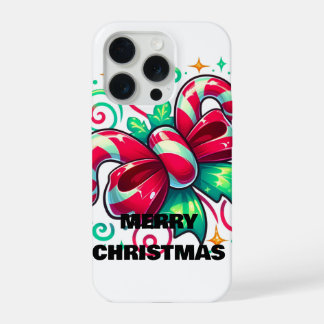 Twinkle Tied: Candy Cane Cheer iPhone 15 Pro Hoesje