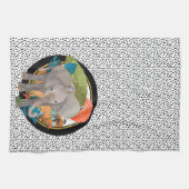 TWINKLE-TOES SAFARI éléphant serviette de cuisine (Horizontal)