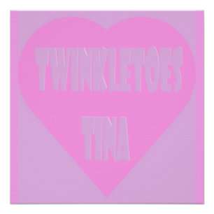 Twinkle toes Tina roze en mauve pastels Perfect Poster