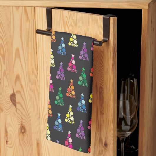 Twinkle Trees Serviette de cuisine (Pliage en tiers)