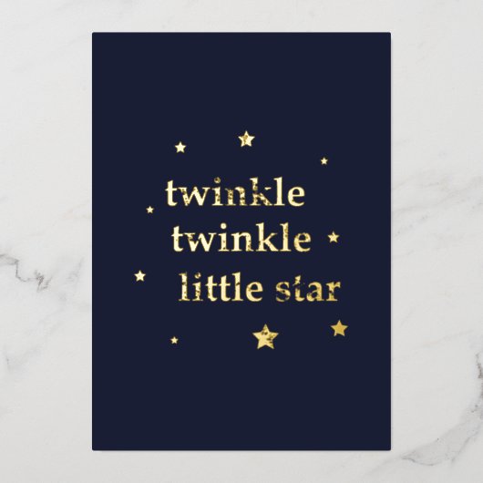 Twinkle Twind Folie Feestdagenkaart (Voorkant)