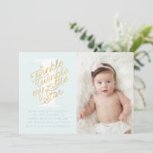 TWINKLE TWINKLE ANNIVERSAIRE FÊTE INVITATION (Debout devant)