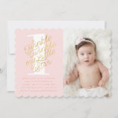 TWINKLE TWINKLE ANNIVERSAIRE FÊTE INVITATION (Devant)