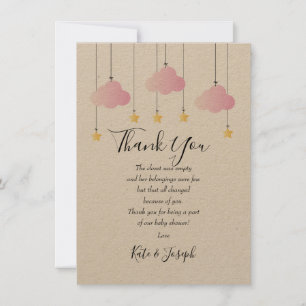 Twinkle Twinkle Baby Girl Shower Bedankt Gedicht