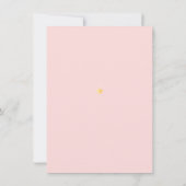 Twinkle Twinkle Baby Meisje Roze Dank u Gedicht Bedankkaart (Achterkant)