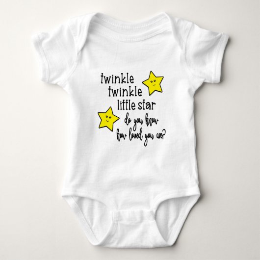 Twinkle Twinkle Baby Onesie Romper (Voorkant)