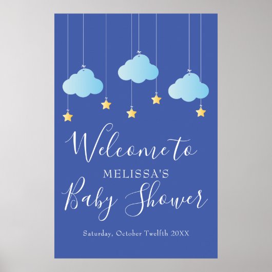 Twinkle Twinkle Baby shower / Sprinkle Welcome Poster (Voorkant)
