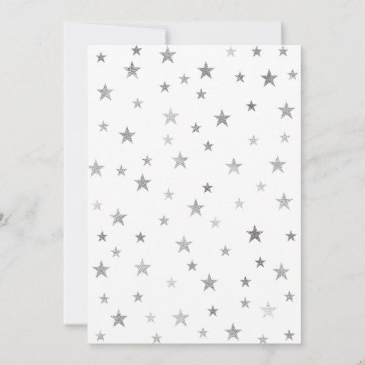 Twinkle Twinkle Baby Sprinkle violet invitations (Dos)