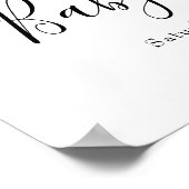 Twinkle Twinkle Blue Boy Baby shower Affiche de bi (Coin)