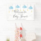 Twinkle Twinkle Blue Boy Baby shower Welkom Spandoek (Insitu)