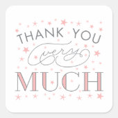 Twinkle Twinkle Dank je wel Star Sticker (Voorkant)