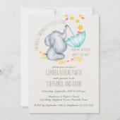 Twinkle Twinkle Elephant Grey Geslacht onthullen Kaart (Voorkant)