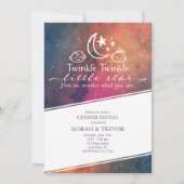 Twinkle Twinkle Galaxy Genre Reveillez Invitation (Devant)