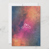 Twinkle Twinkle Galaxy Genre Reveillez Invitation (Dos)