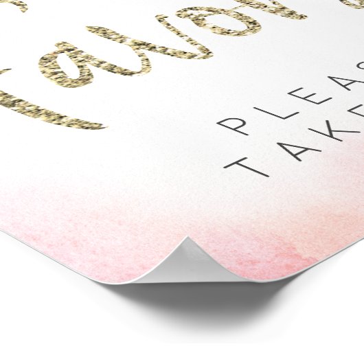 Twinkle Twinkle Gender onthult Favors Sign Poster (Hoek)