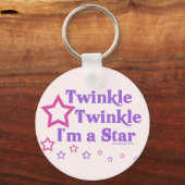 Twinkle Twinkle Ik ben een ster Sleutelhanger (Voorkant)