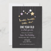Twinkle Twinkle Invitation d'anniversaire (Devant)