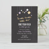 Twinkle Twinkle Invitation d'anniversaire (Debout devant)