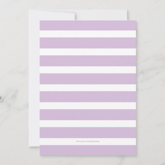 Twinkle Twinkle Invitation d'anniversaire (Dos)