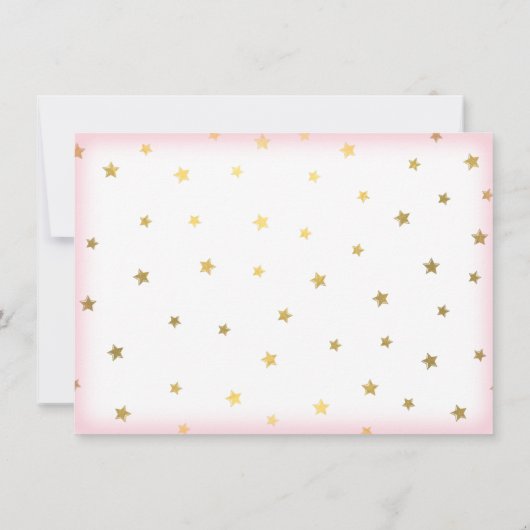 Twinkle, Twinkle, Invitation pour l'anniversaire d (Dos)