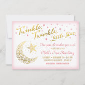 Twinkle, Twinkle, Invitation pour l'anniversaire d (Devant)
