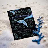 Twinkle Twinkle Iridescent Ocean Mermaid Black Kaart