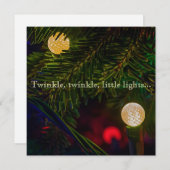 Twinkle, Twinkle-kerstkaart Feestdagenkaart (Voorkant / Achterkant)