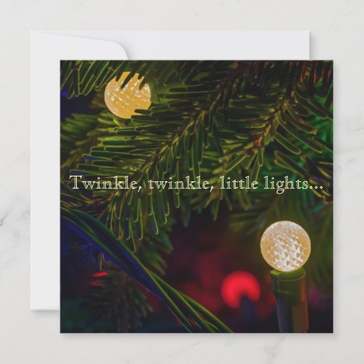 Twinkle, Twinkle-kerstkaart Feestdagenkaart (Voorkant)