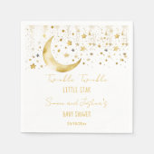Twinkle twinkle kleine ster baby shower sjabloon servet (Voorkant)